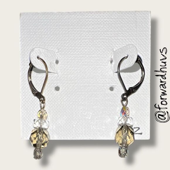 Bundle Sale 3 for $15 | Artisan Earrings – Faceted Beads – Leverback Hooks - Picture 4 of 7